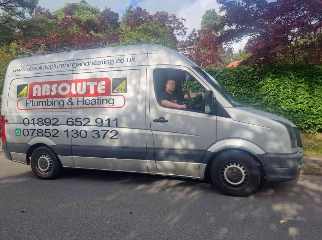 Absolute Plumbing & Heating van ready for emergency call-out, providing fast local response. Let me know if you want to mention a specific town or include “24/7” in the description. Absolute Plumbing & Heating van ready for emergency call-out, providing fast local response. Let me know if you want to mention a specific town or include “24/7” in the description.